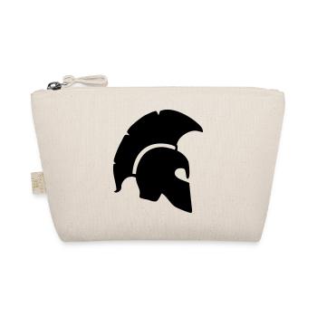 spartanischer helm sparta krieger griechischer tro - Bio-Täschchen - Natur - Vorne