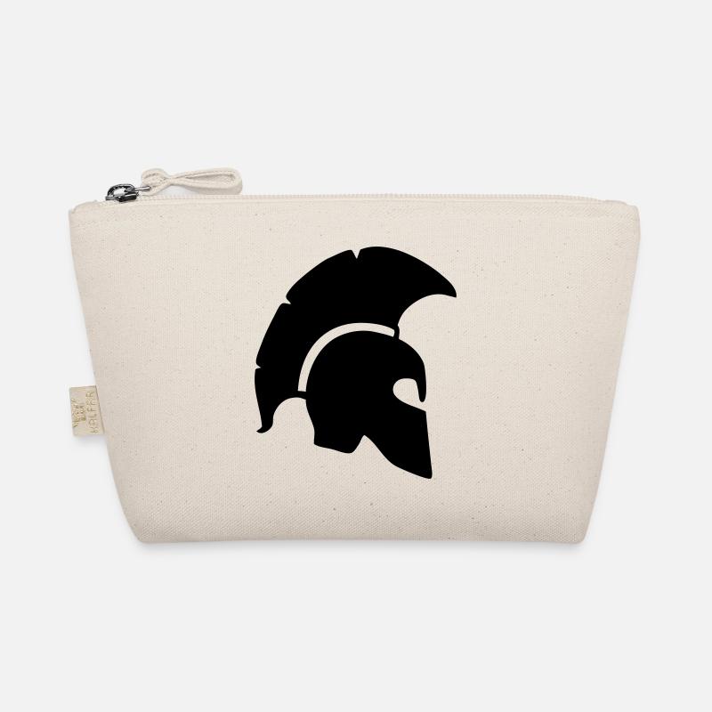 spartanischer helm sparta krieger griechischer tro - Bio-Täschchen - Natur