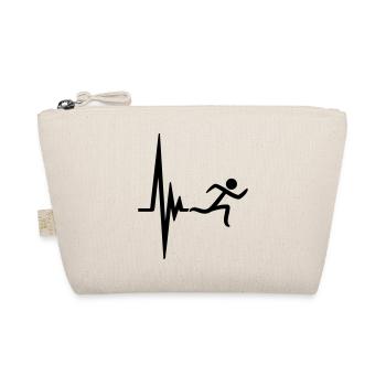Heartbeat pulse frequency icon race - Organic Pouch - nature - Front