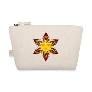 Merkaba, Blume des Lebens, Heilige Geometrie - Bio-Täschchen - Natur - Vorne
