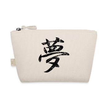 japanisches Ideogramm Traum yume dream reve sueno - Bio-Täschchen - Natur - Vorne