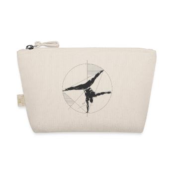 Icône d’entraînement du logo de la géométrie de l’équilibre sur les mains - Trousse biologique - nature - Devant