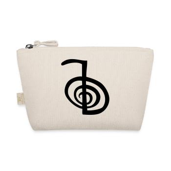 Chokurei symbol reiki spiral tribal drawing - Organic Pouch - nature - Front