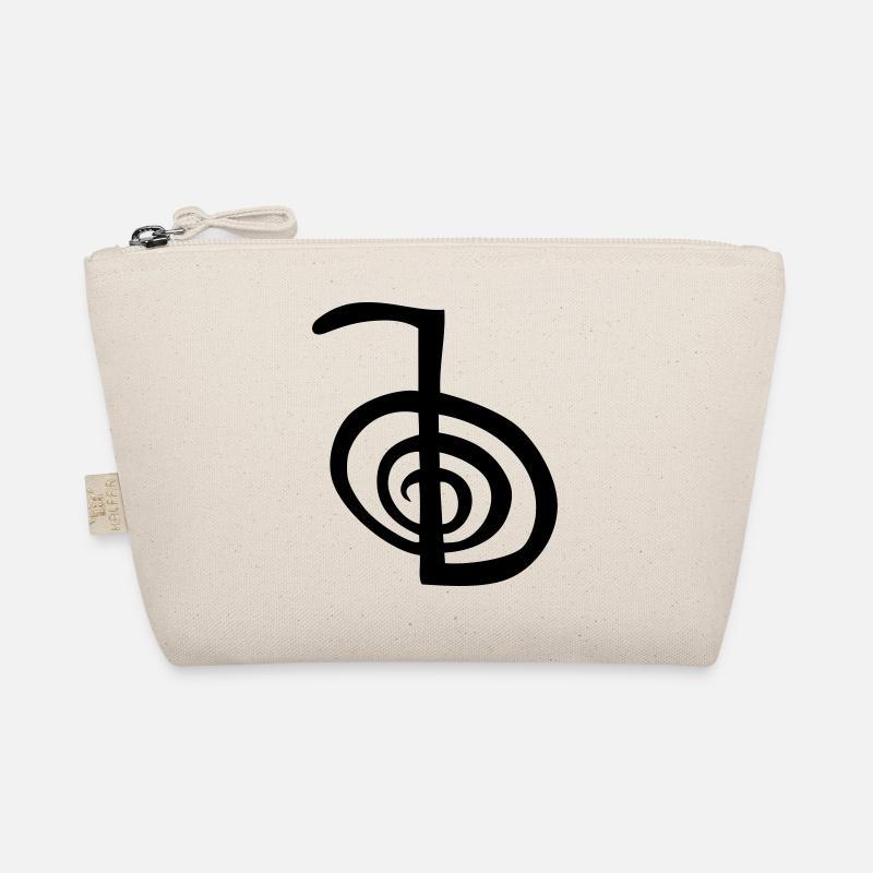 Chokurei symbol reiki spiral tribal drawing Organic Pouch