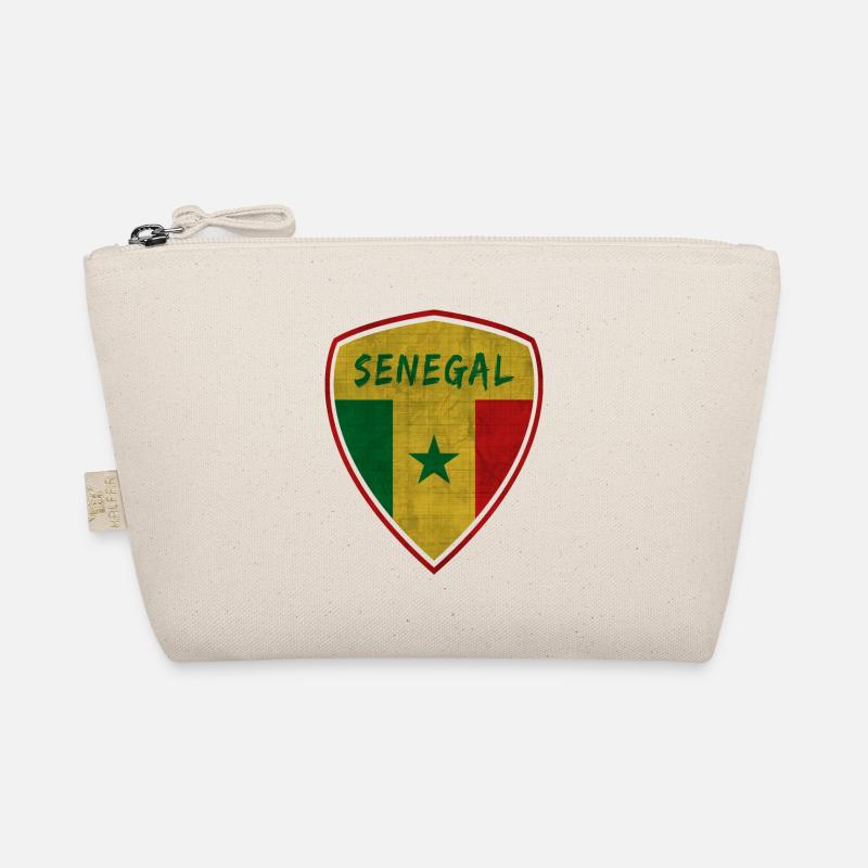 Senegal Vintage Wappen / Geschenk Dakar Afrika Bio-Täschchen