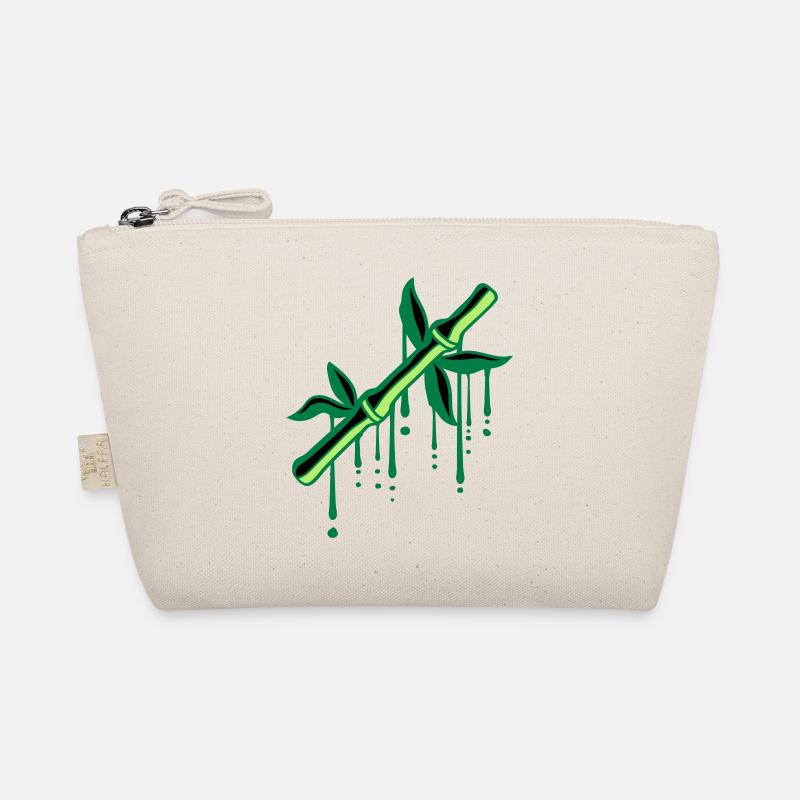 bambus graffiti tropfen pflanze stamm baum blaette Bio-Täschchen
