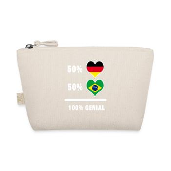 Deutschland und Brasilien Genial / Geschenk - Bio-Täschchen - Natur - Vorne