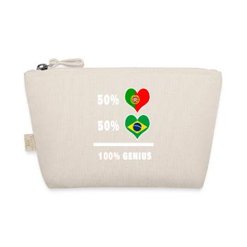 Portugal and Brazil Ingenious / Gift - Organic Pouch - nature - Front