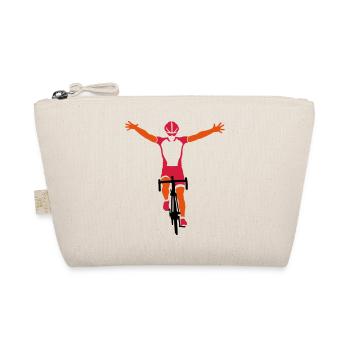 Road cyclists at finish - Organic Pouch - nature - Front