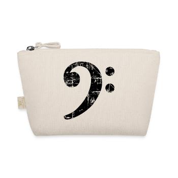 Bass Clef Vintage Music Design (Noir) - Trousse biologique - nature - Devant