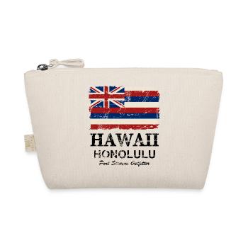 Hawaii Flag - Honolulu - Vintage Look - Bio-Täschchen - Natur - Vorne