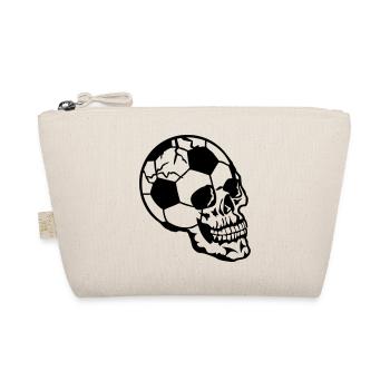 head of death football ball - Organic Pouch - nature - Front