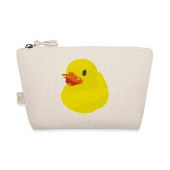 Ente, Badeente, Duck, Rubber Ducky - Bio-Täschchen - Natur - Vorne