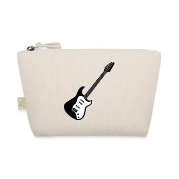 e-Gitarre Symbol Musik Gitarren Musiker Band icon - Bio-Täschchen - Natur - Vorne