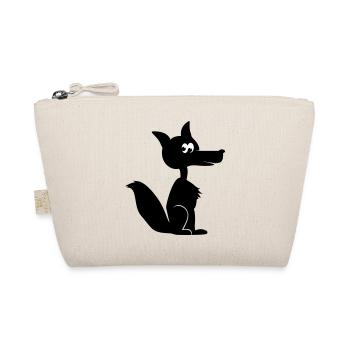 Fox coyote cayote 1c - Organic Pouch - nature - Front