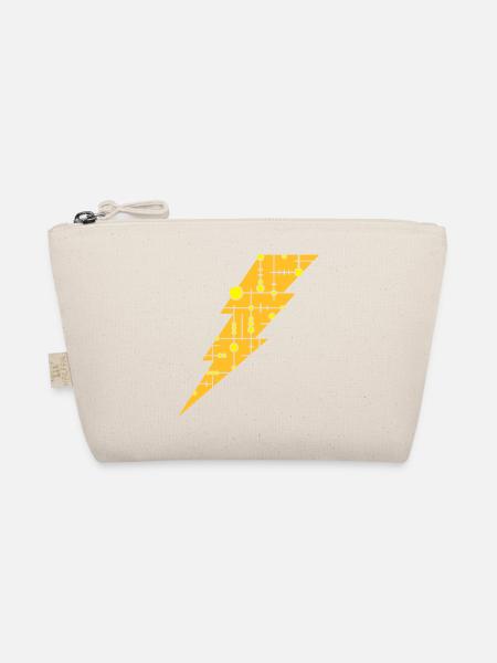 Lightning (pattern) - Organic Pouch - nature - Front
