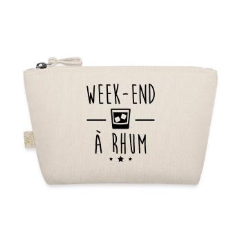Weekend rum, aperitif gift, alcohol, humor - Organic Pouch - nature - Front