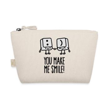 You make me smile - Bio-Täschchen - Natur - Vorne