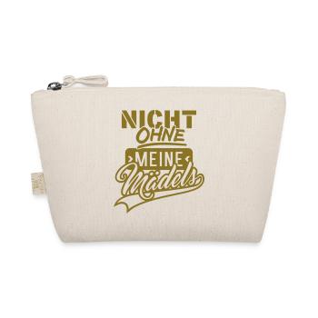 Nicht ohne Mädels (Schriftzug) - Bio-Täschchen - Natur - Vorne