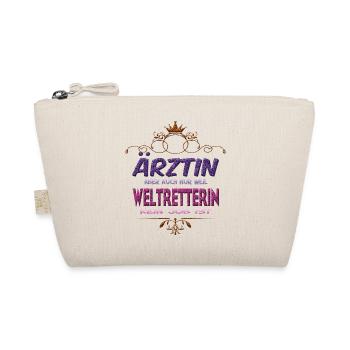 Ärztin Weltretterin - Bio-Täschchen - Natur - Vorne