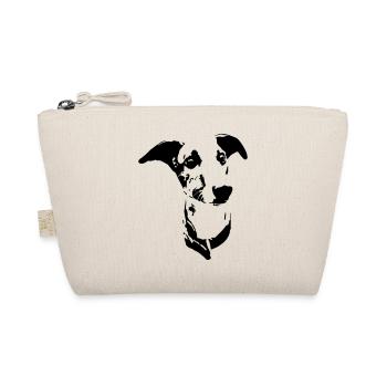 Tête de whippet - Trousse biologique - nature - Devant
