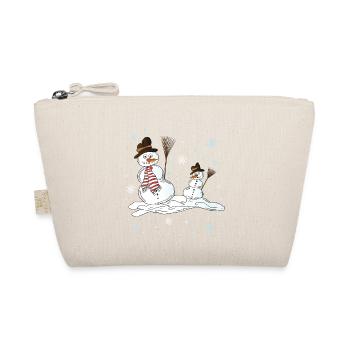 Snowmen, winter, snowflakes - Organic Pouch - nature - Front
