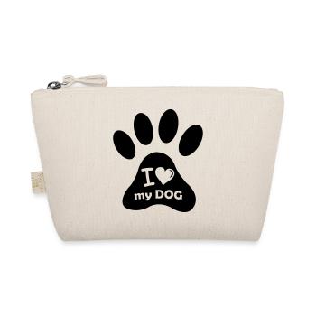 i_love_my_dog_001 - Bio-Täschchen - Natur - Vorne