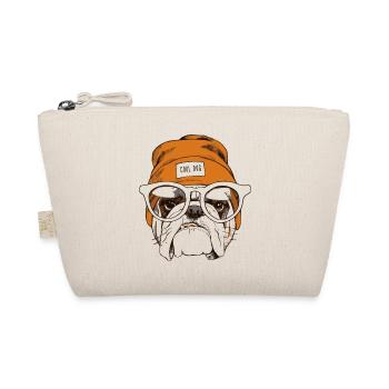 Chien hipster cool - Trousse biologique - nature - Devant