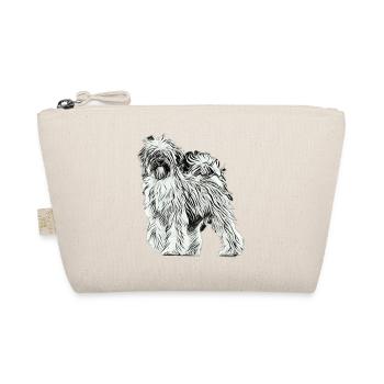 Tibetan Terrier black and white - Organic Pouch - nature - Front