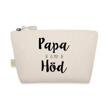 Papa is mei Höd - Bio-Täschchen - Natur - Vorne