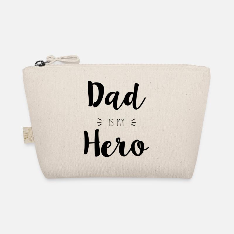 Dad is my Hero - Bio-Täschchen - Natur