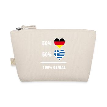 Deutschland und Griechenland Genial / Geschenk - Bio-Täschchen - Natur - Vorne