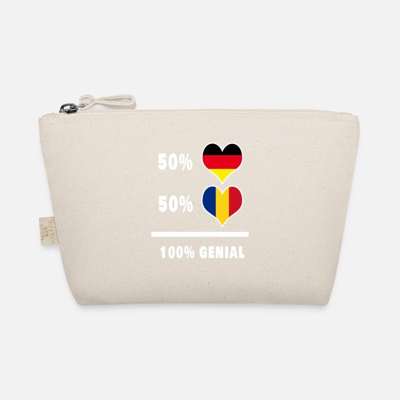 Deutschland und Rumänien Genial / Geschenk - Bio-Täschchen - Natur