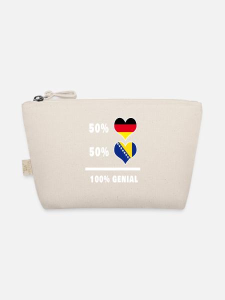 Deutschland und Bosnien Genial / Geschenk - Bio-Täschchen - Natur