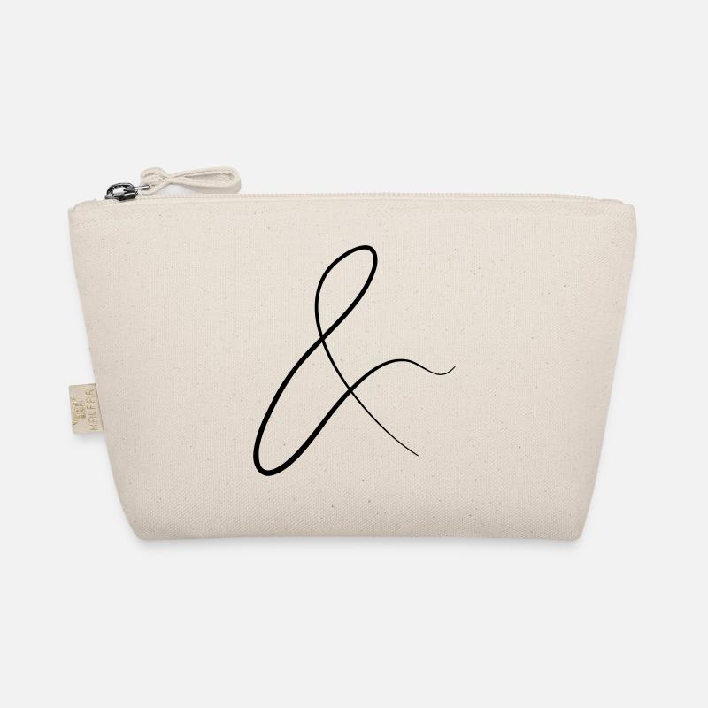 and characters in cursive script Organic Pouch