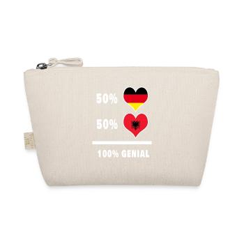 Germany and Albania awesome / gift - Organic Pouch - nature - Front