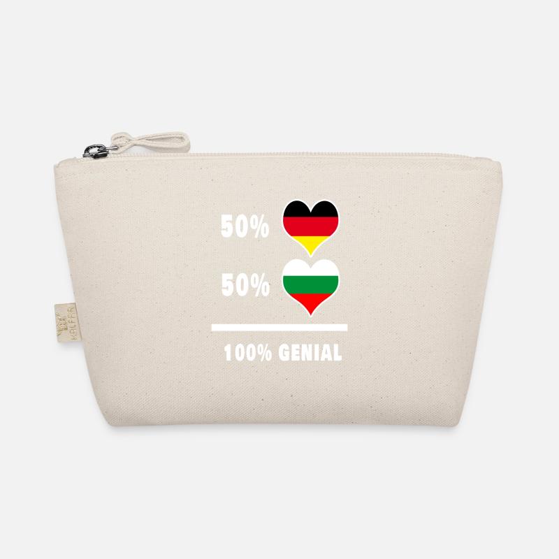 Deutschland und Bulgarien Genial / Geschenk - Bio-Täschchen - Natur
