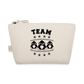 Team Penguins Friends - Organic Pouch - nature - Front