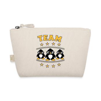 Penguins Team Friends - Organic Pouch - nature - Front