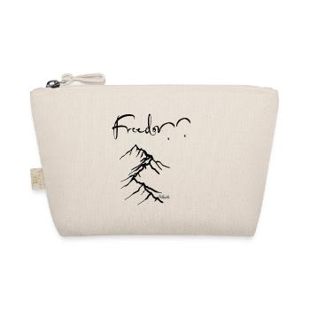 Paraglider pilot paragliding mountains summer sky - Organic Pouch - nature - Front