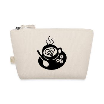 Coffee Cup Love - Organic Pouch - nature - Front