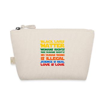Black Lives Matter Science is Real - Organic Pouch - nature - Front