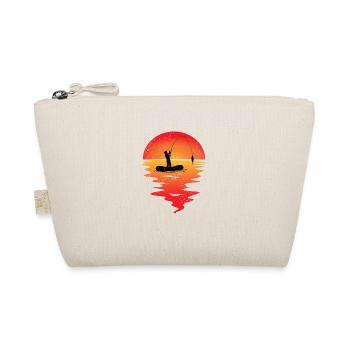 Fischen Angeln Angler Geschenk Karpfen Angelurlaub - Bio-Täschchen - Natur - Vorne