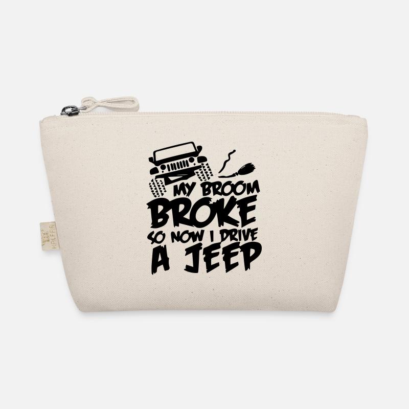 My broom broke so now i drive a jeep - Bio-Täschchen - Natur