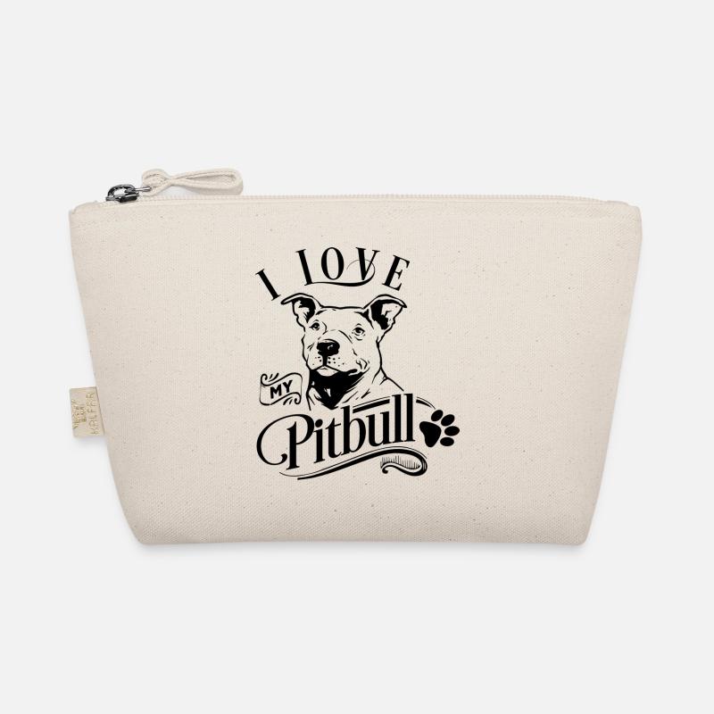Ich liebe meinen Pitbull - Bio-Täschchen - Natur