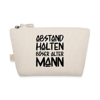 Abstand Halten Böser Alter Mann Lustige Sprüche - Bio-Täschchen - Natur - Vorne