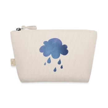 Nuage pluie météo mauvais temps gouttes aquarelle - Trousse biologique - nature - Devant