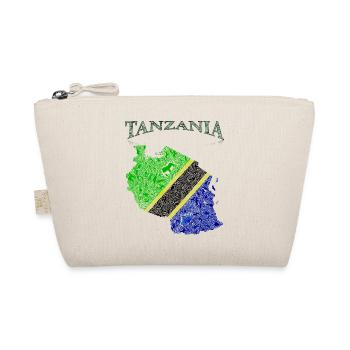 Tansania Flag Map - Bio-Täschchen - Natur - Vorne