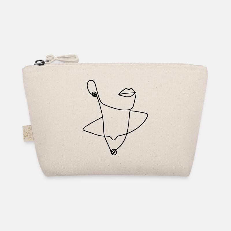 Frau mit Kette Kunst Geschenk Geschenkidee Bio-Täschchen