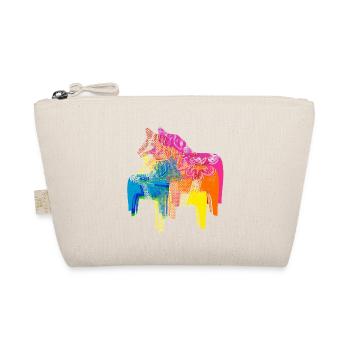 Pop Art Dala Horses Pull de Noël Style Scandi - Trousse biologique - nature - Devant